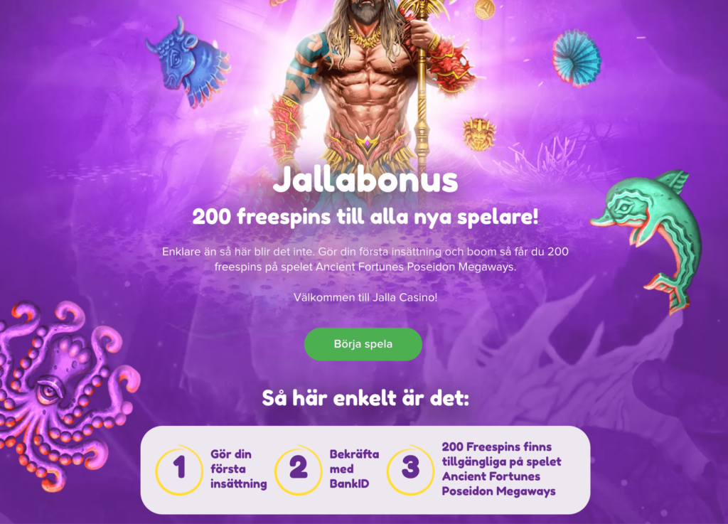 Jalla casino bonus