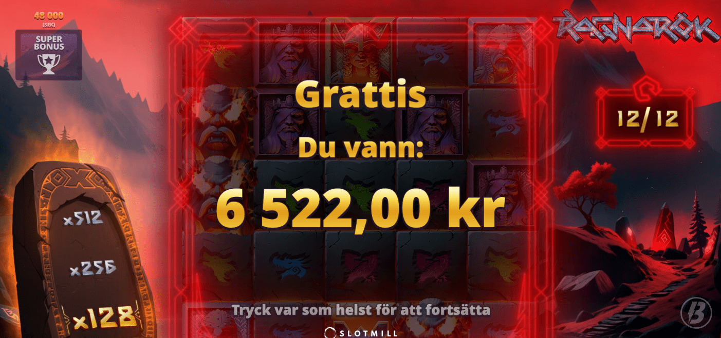 vinst bonus ragnarok slot